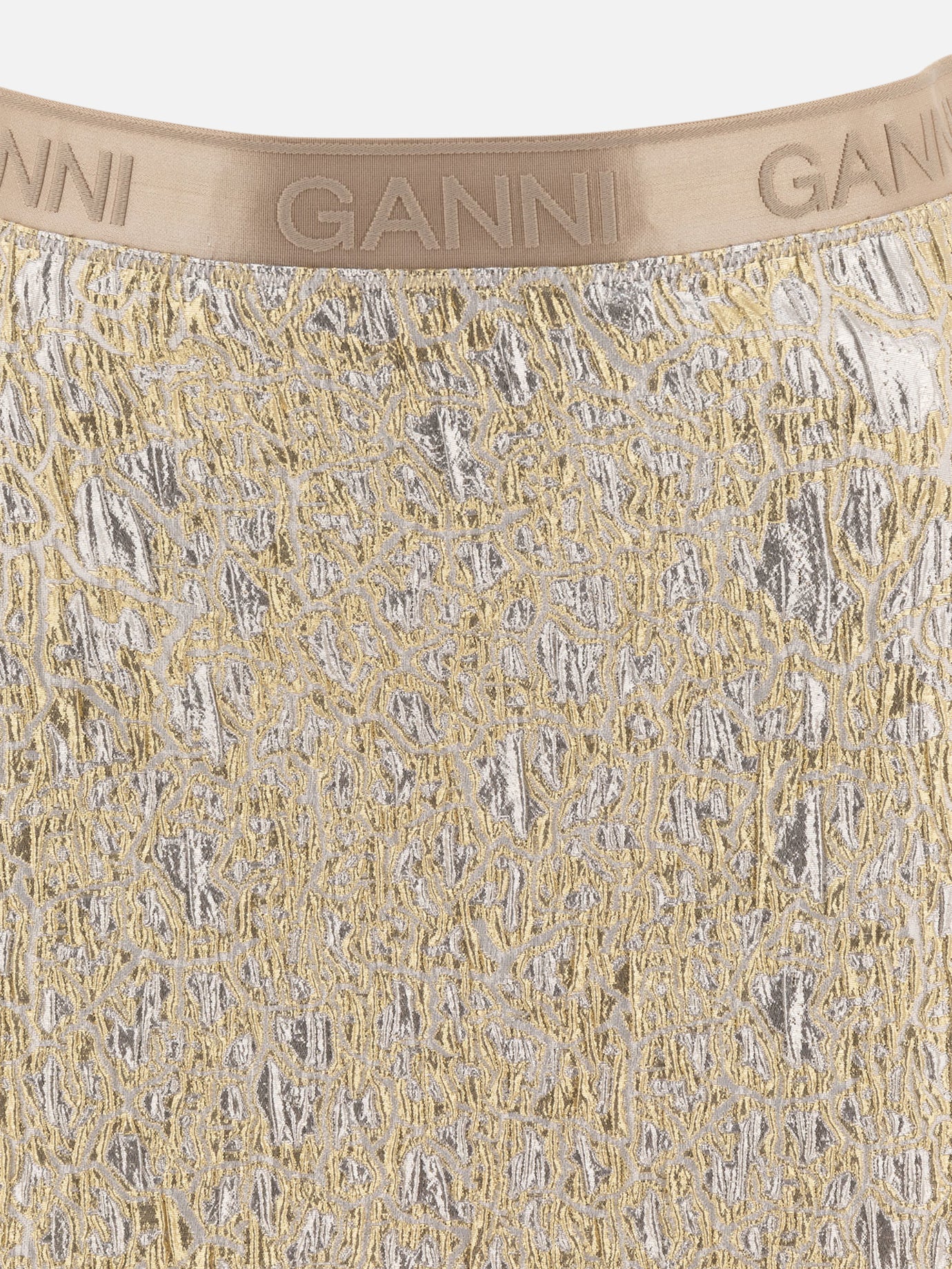 Minigonne Logo  Oro - Ganni Donna | PDP | VIETTI Online Store | thumbnail_3