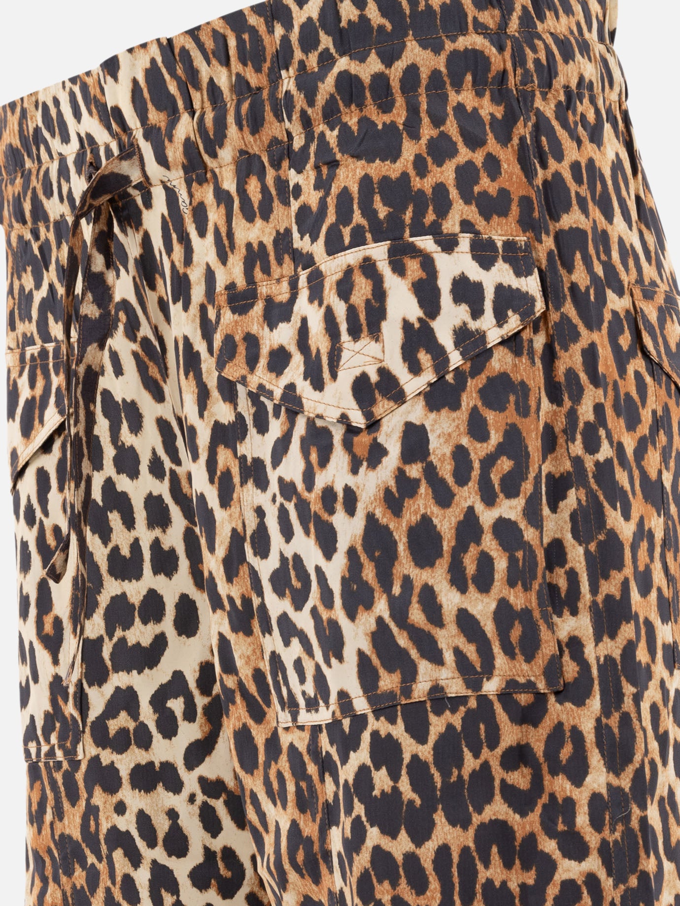 Pantaloni cargo & parachute Animal print  Marrone - Ganni Donna | PDP | VIETTI Online Store | Zoom-Modal_4

