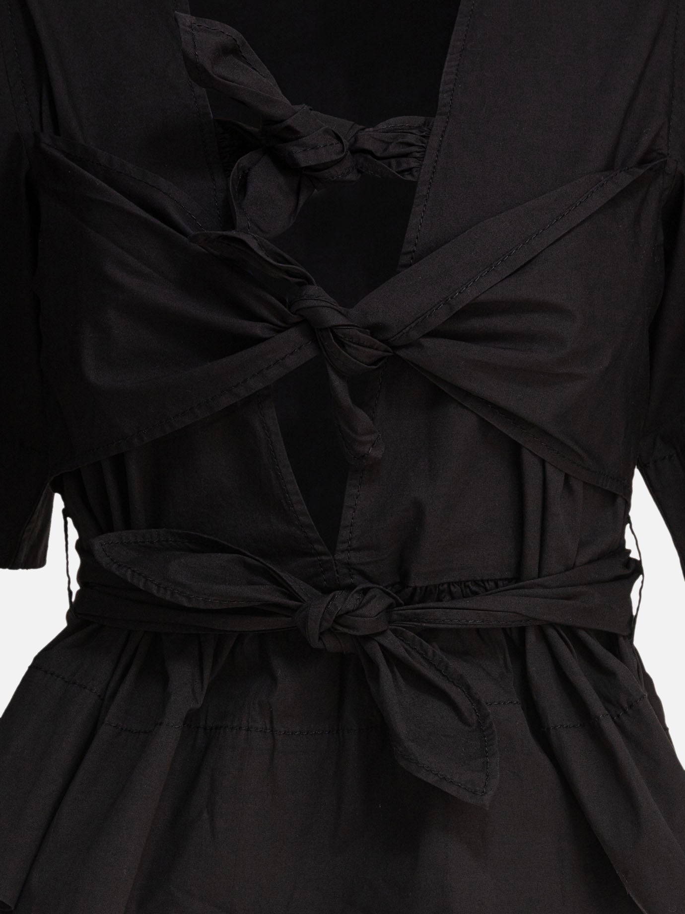 Blouses Solid colour  Black - Ganni Women | PDP | VIETTI Online Store | Zoom-Modal_3
