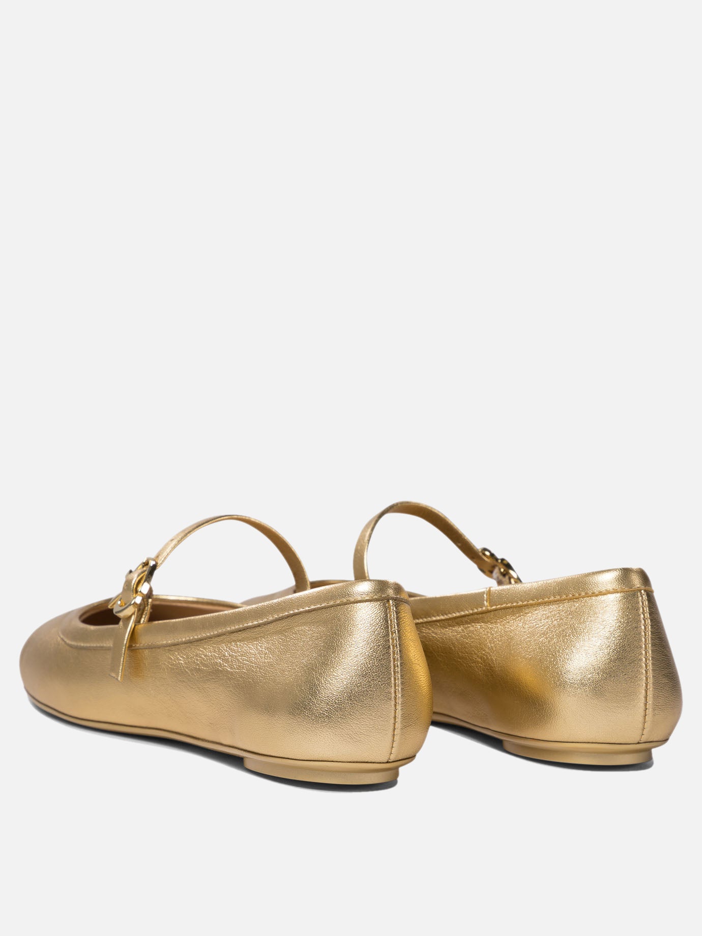 Ballerine Mary Jane 100% calf leather - 100% rubber  Oro - Gianvito Rossi Donna | PDP | VIETTI Online Store | thumbnail_4