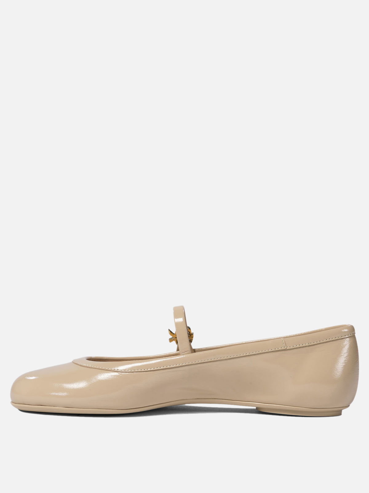 Gianvito Rossi "Carla" Mary jane ballet flats Beige