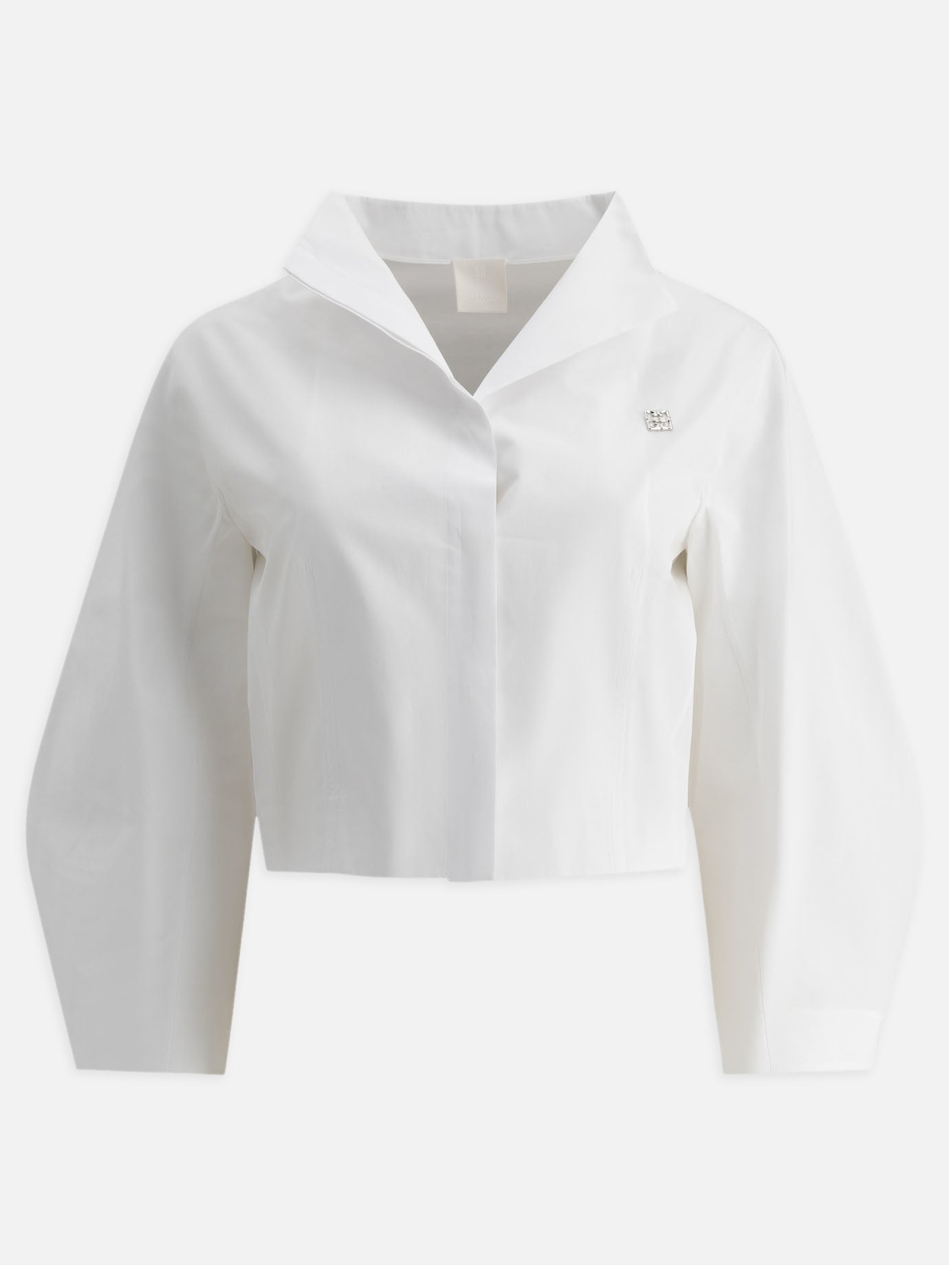 Givenchy Cropped poplin shirt White