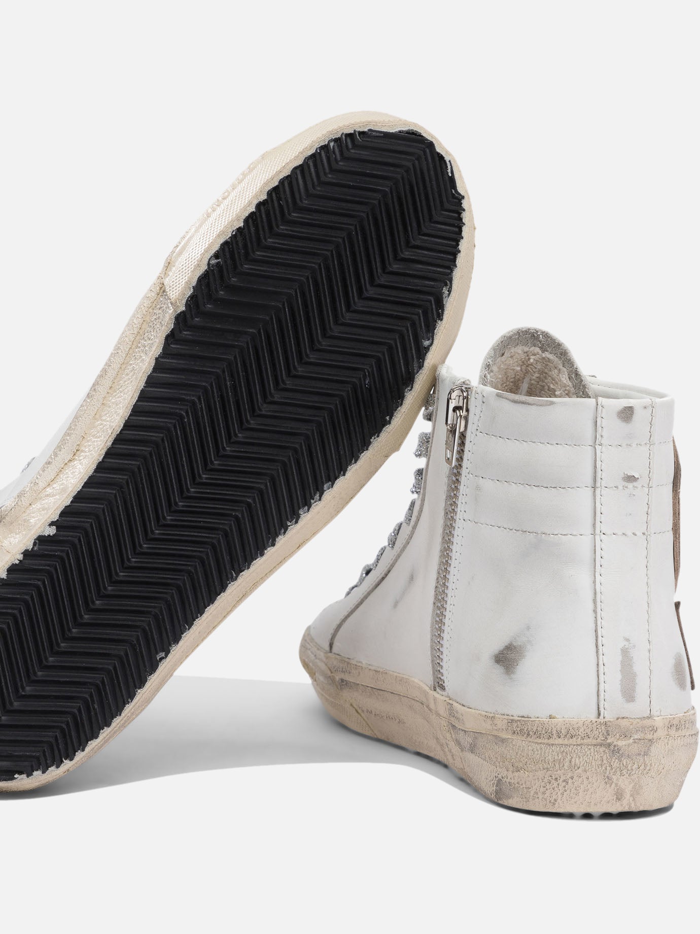 Sneaker alte 100% leather - 100% rubber  Bianco - Golden Goose Donna | PDP | VIETTI Online Store | thumbnail_5