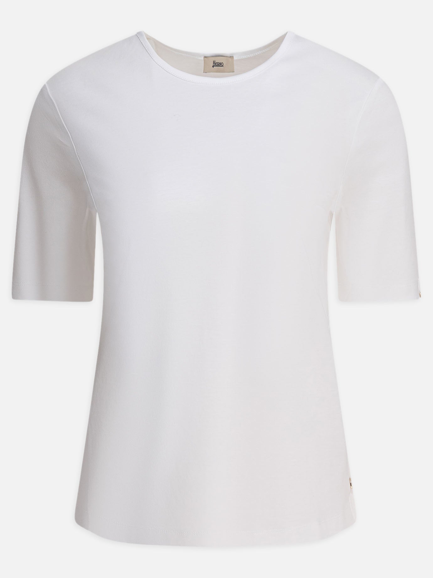 T-shirt scollo rotondo Solid colour  Bianco - Herno Donna | PDP | VIETTI Online Store | Zoom-Modal
