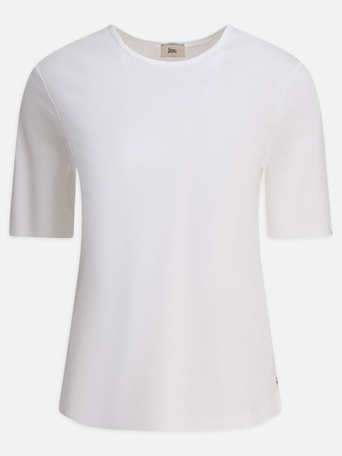 Herno Cotton t-shirt with buttons White