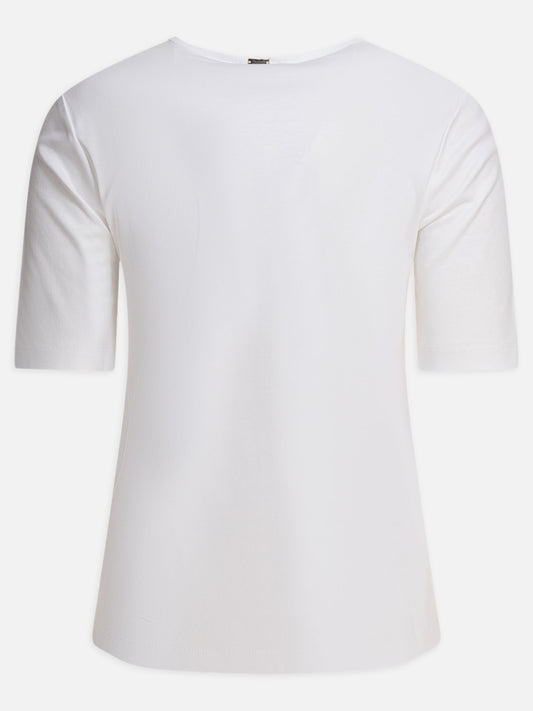 T-shirt scollo rotondo Solid colour  Bianco - Herno Donna | PDP | VIETTI Online Store | 2
