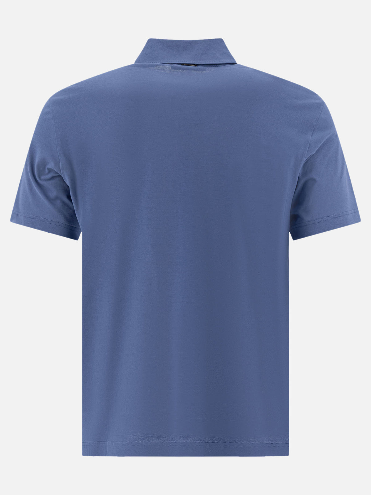 Herno Cotton short-sleeved polo shirt Light blue
