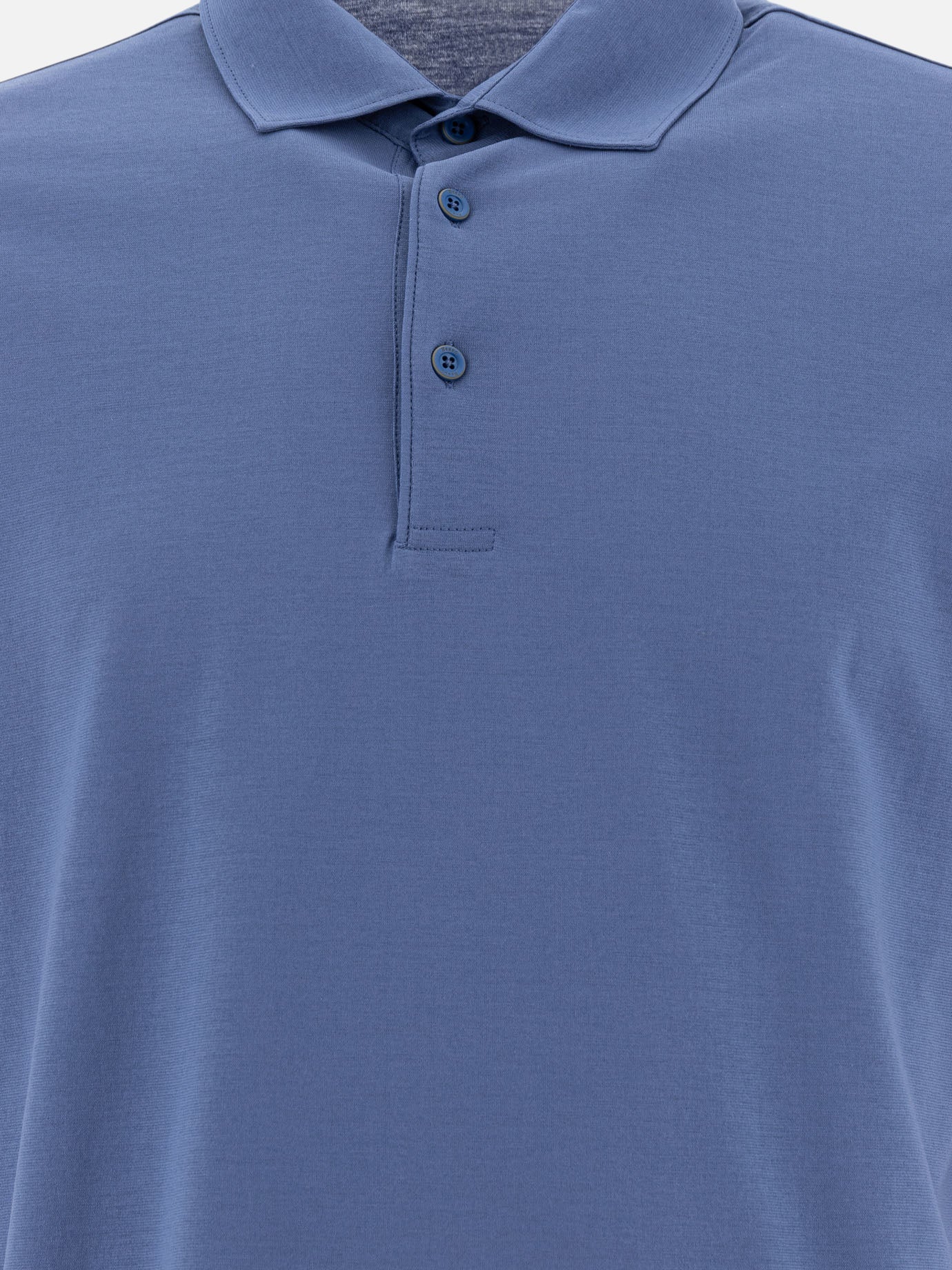 Polo con bottoni Solid colour  Azzurro - Herno Uomo | PDP | VIETTI Online Store | Zoom-Modal_3
