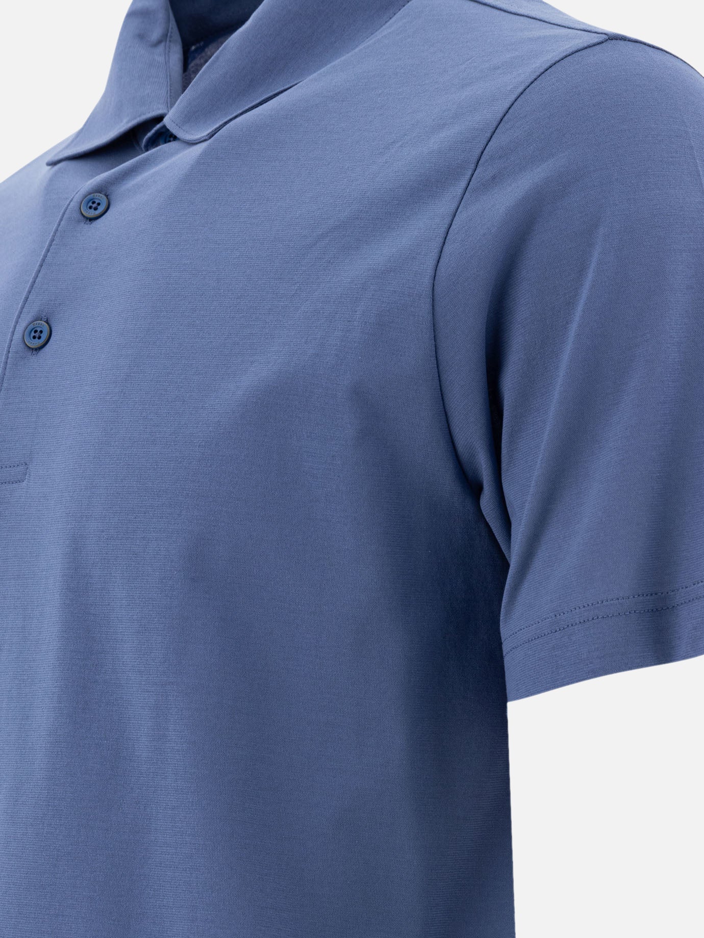 Polo con bottoni Solid colour  Azzurro - Herno Uomo | PDP | VIETTI Online Store | Zoom-Modal_4
