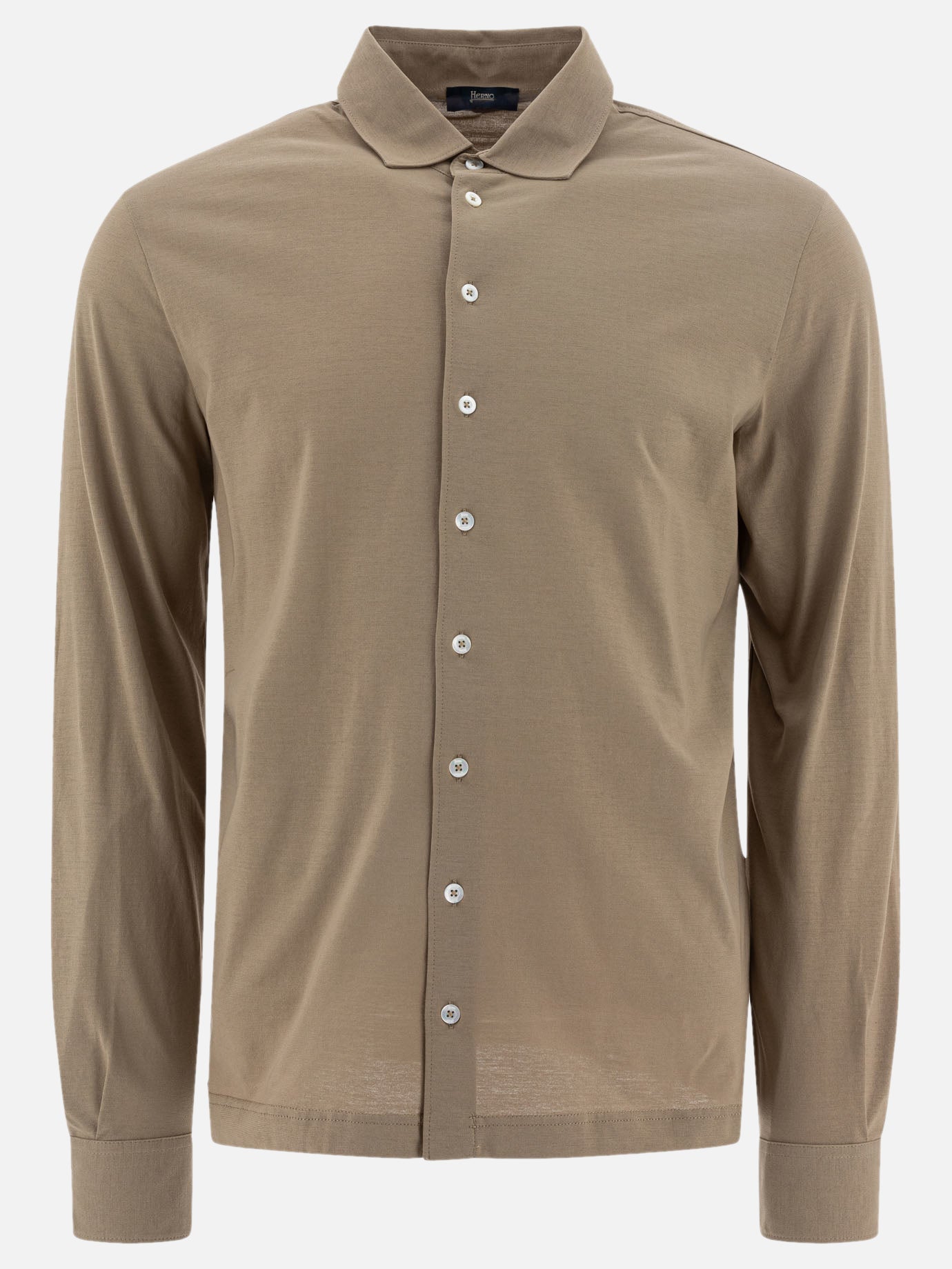 Camicie casual Solid colour  Marrone - Herno Uomo | PDP | VIETTI Online Store | Zoom-Modal
