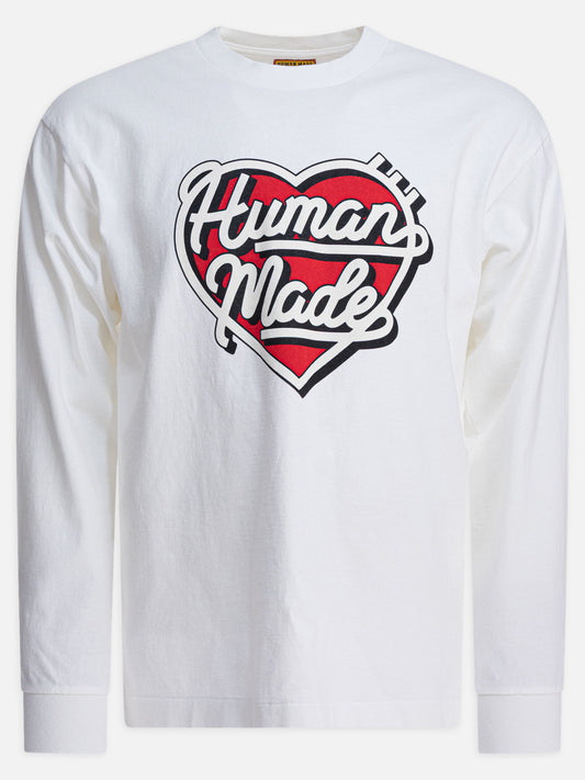 Human Made T-shirt with printed logo 18400943_L White 1
