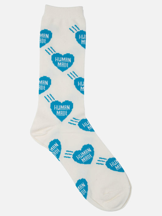 Human Made "Heart" socks 15111075_L Blue 1