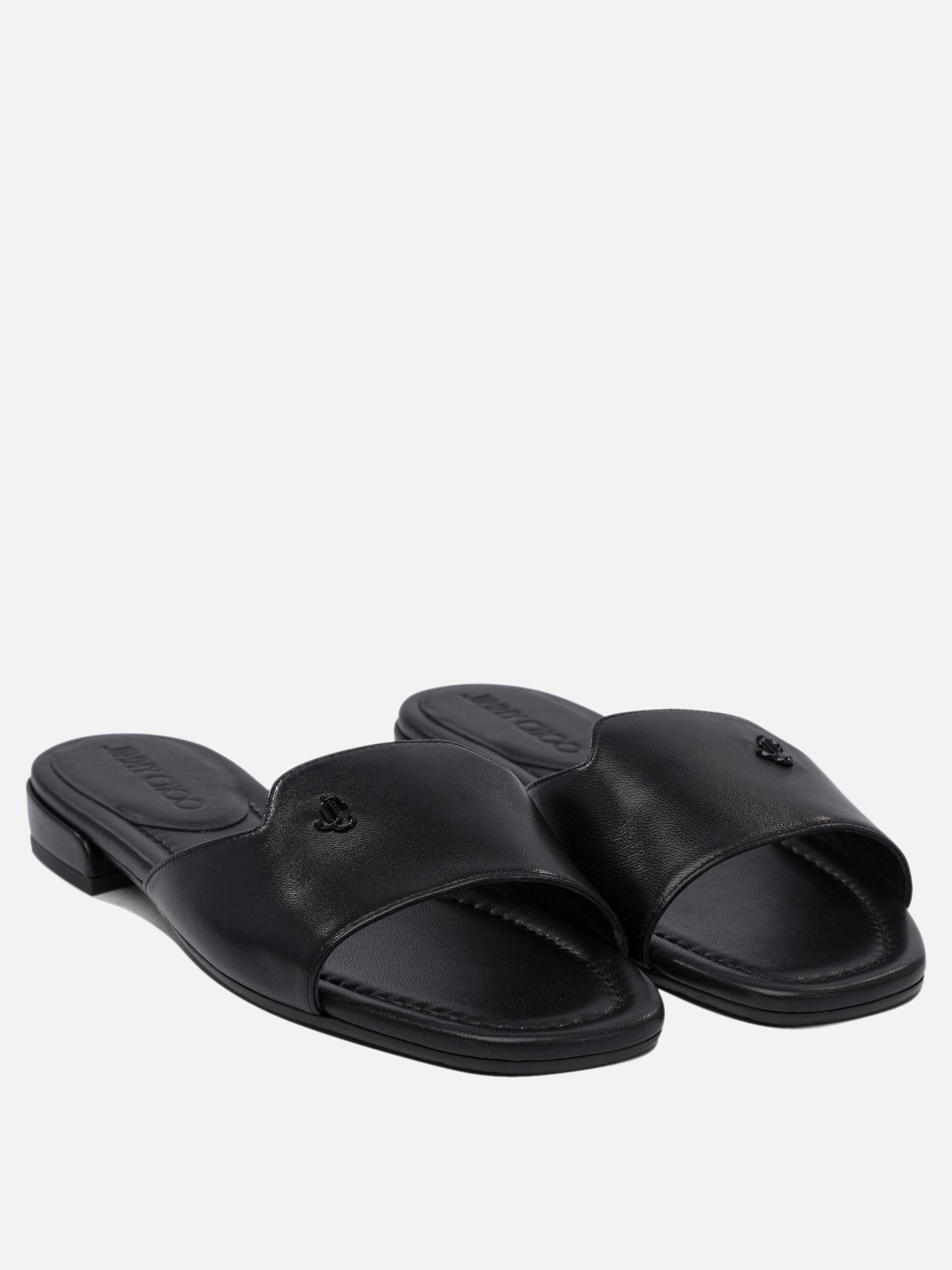 Sandali bassi 100% leather - 50% leather 50% rubber  Nero - Jimmy Choo Donna | PDP | VIETTI Online Store | thumbnail_2