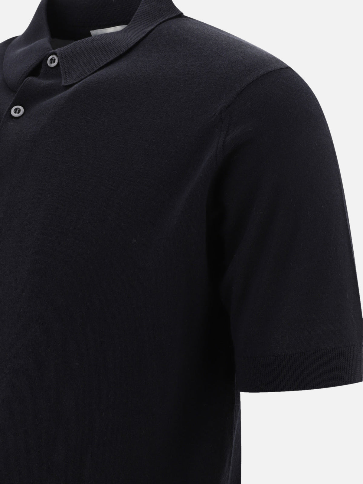 John Smedley "Adrian" polo shirt Black - VIETTI