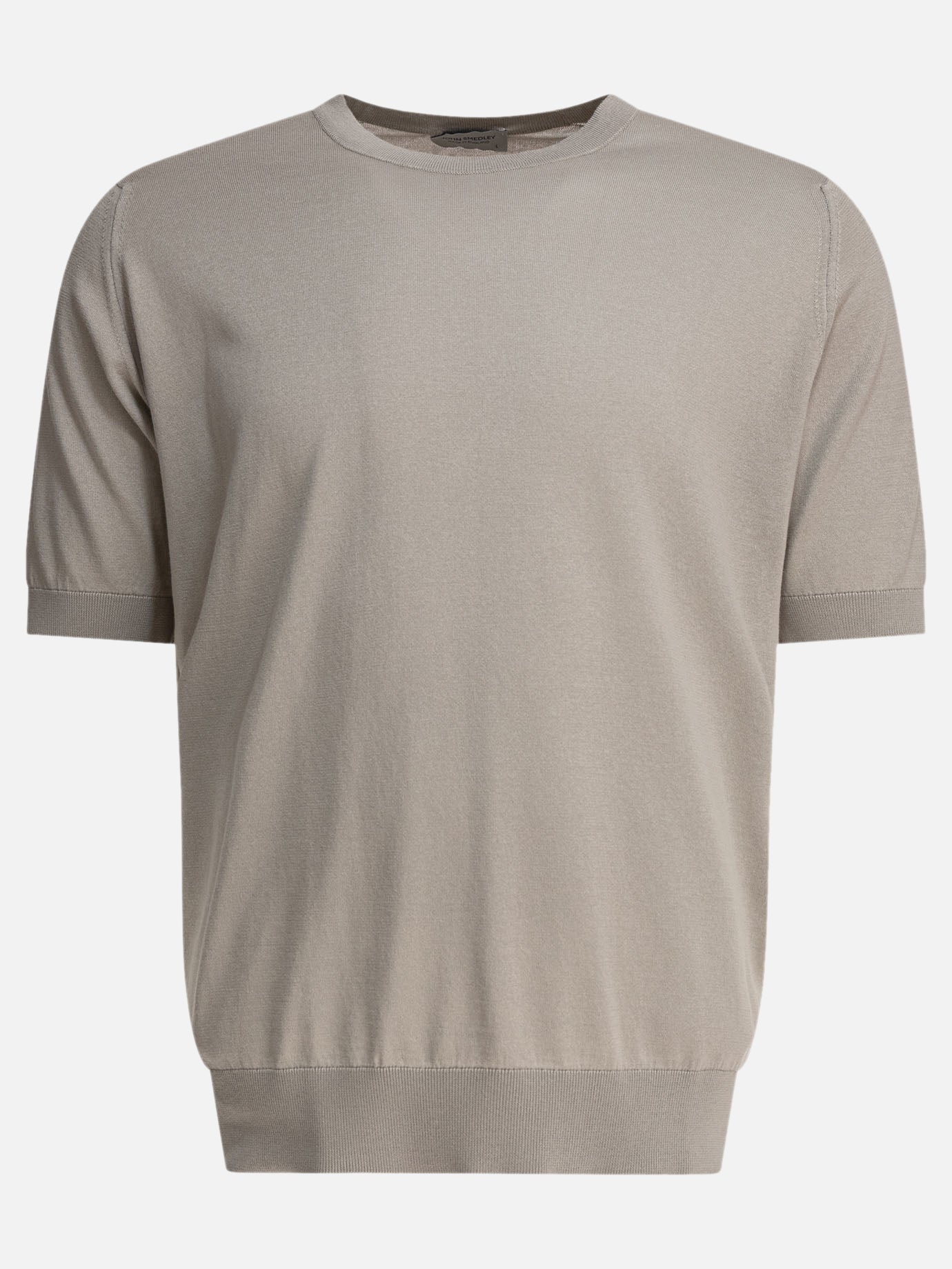 T-shirt girocollo Solid colour  Grigio - John Smedley Uomo | PDP | VIETTI Online Store | thumbnail