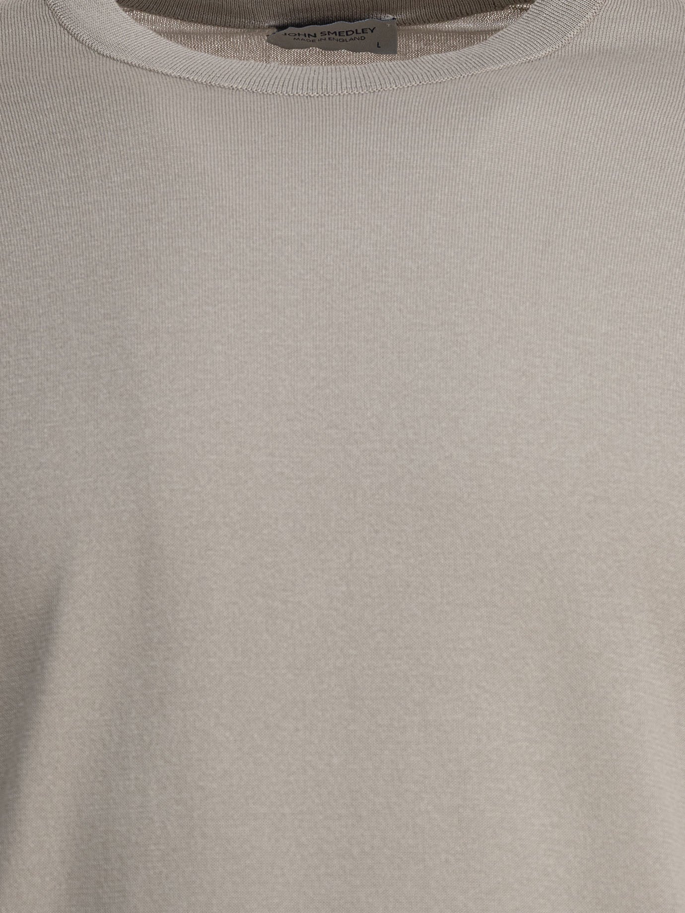 T-shirt girocollo Solid colour  Grigio - John Smedley Uomo | PDP | VIETTI Online Store | thumbnail_3