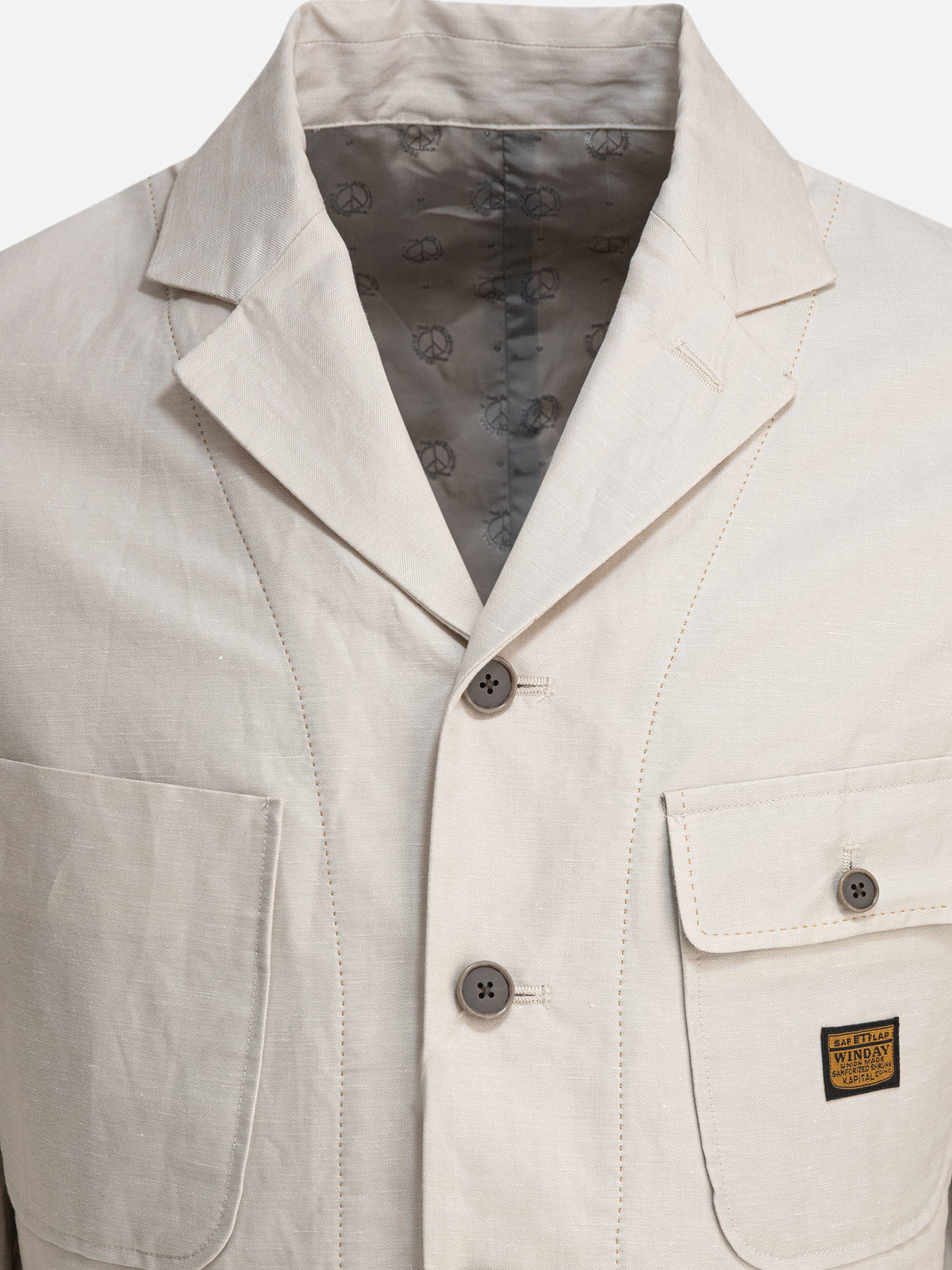 KAPITAL "BEERpt" blazer jacket Beige