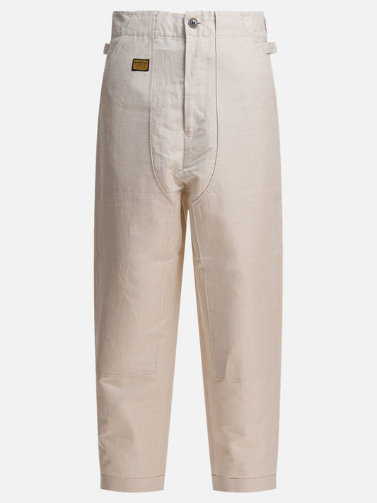 KAPITAL Linen and cotton trousers 25582776_3 Beige 1