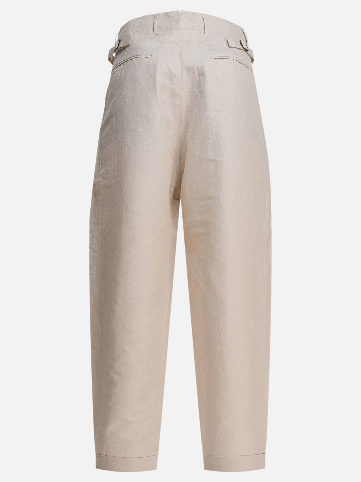 KAPITAL Linen and cotton trousers Beige
