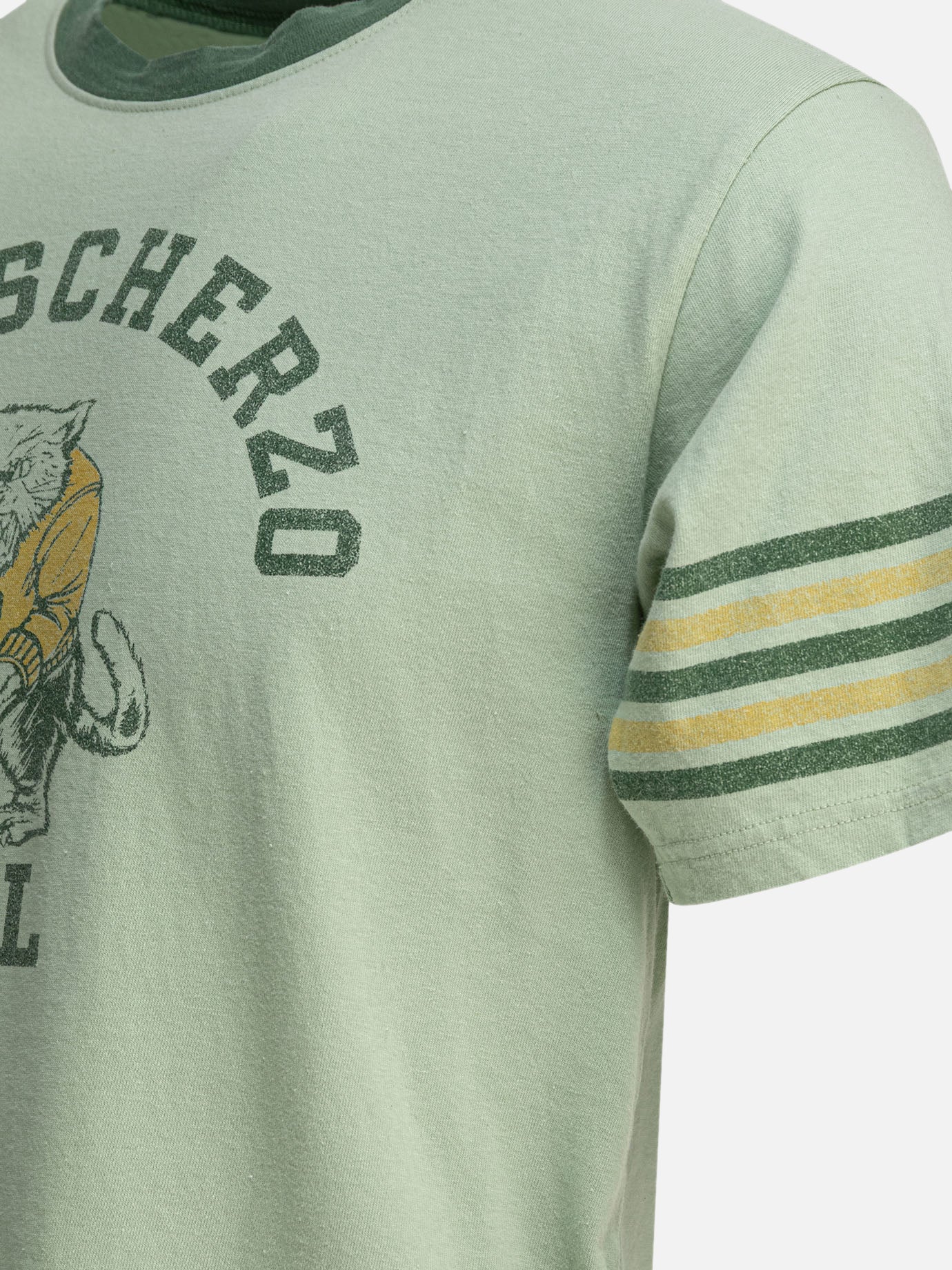 KAPITAL &quot;College CAT PITAL&quot; T-shirt 17712409_2 Green thumbnail_4