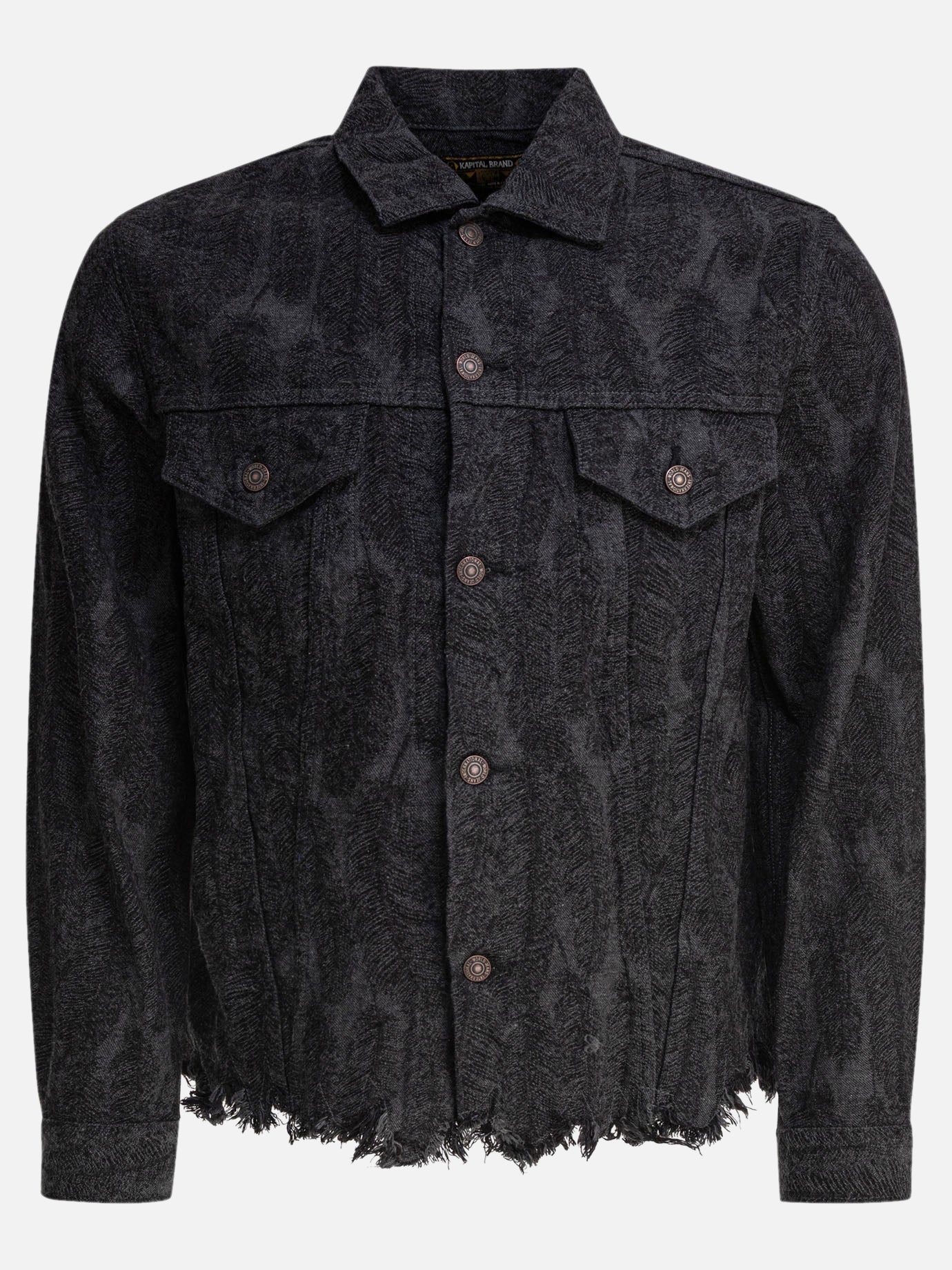 Giacche leggere & Trapuntate Print  Nero - KAPITAL Uomo | PDP | VIETTI Online Store | Zoom-Modal
