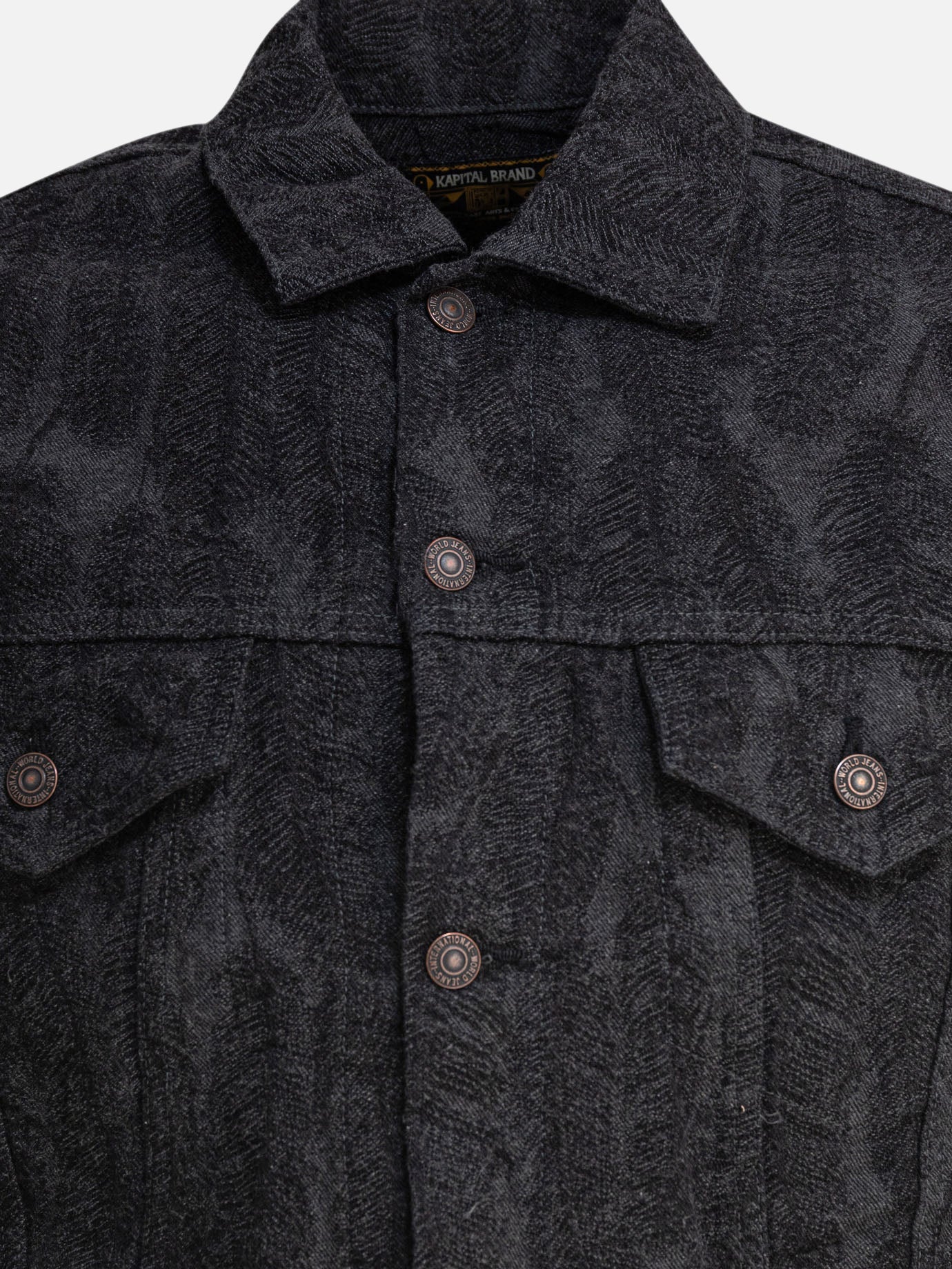 Giacche leggere & Trapuntate Print  Nero - KAPITAL Uomo | PDP | VIETTI Online Store | Zoom-Modal_3
