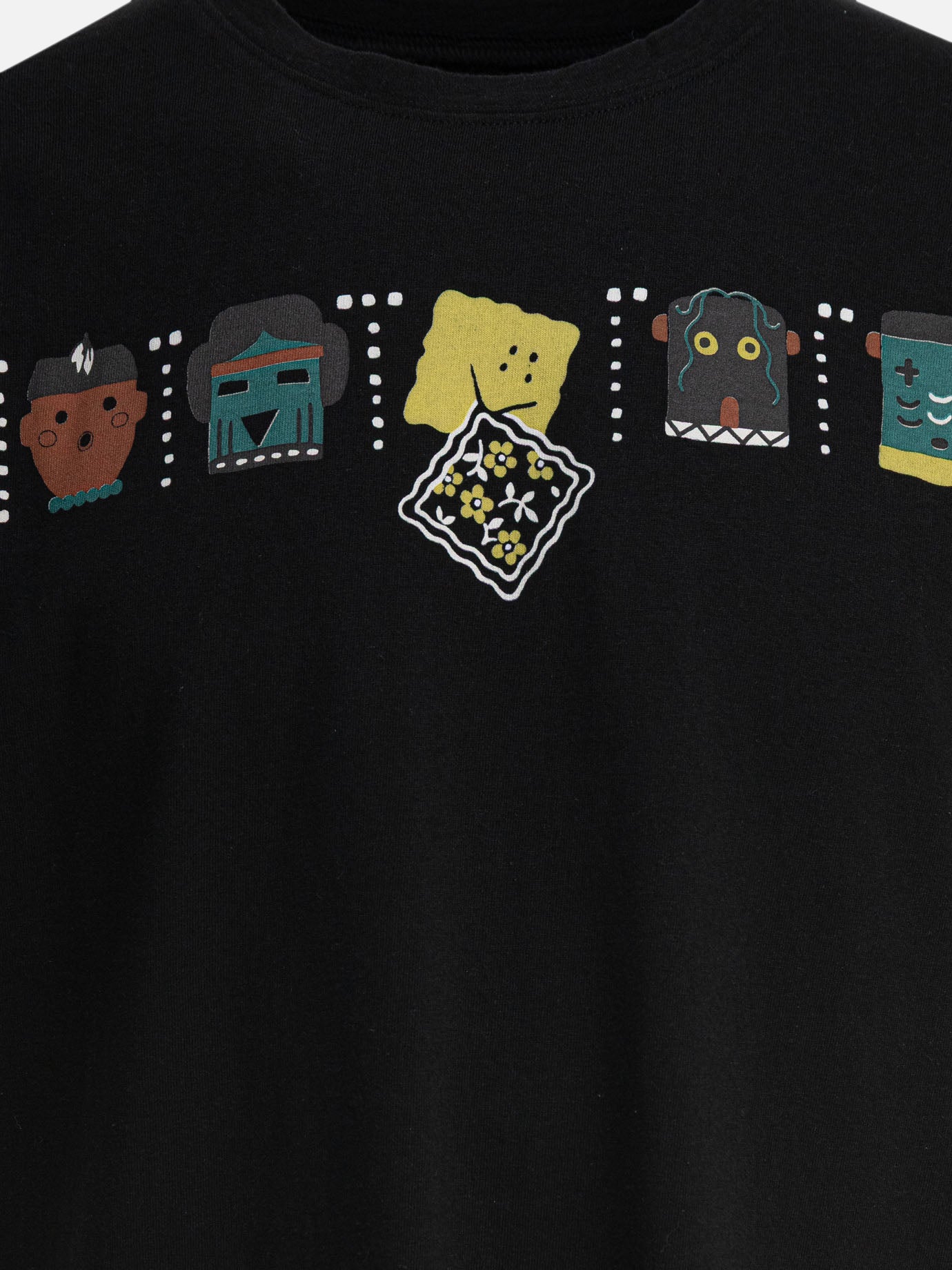 KAPITAL "Peckish & Kachina" T-shirt Black