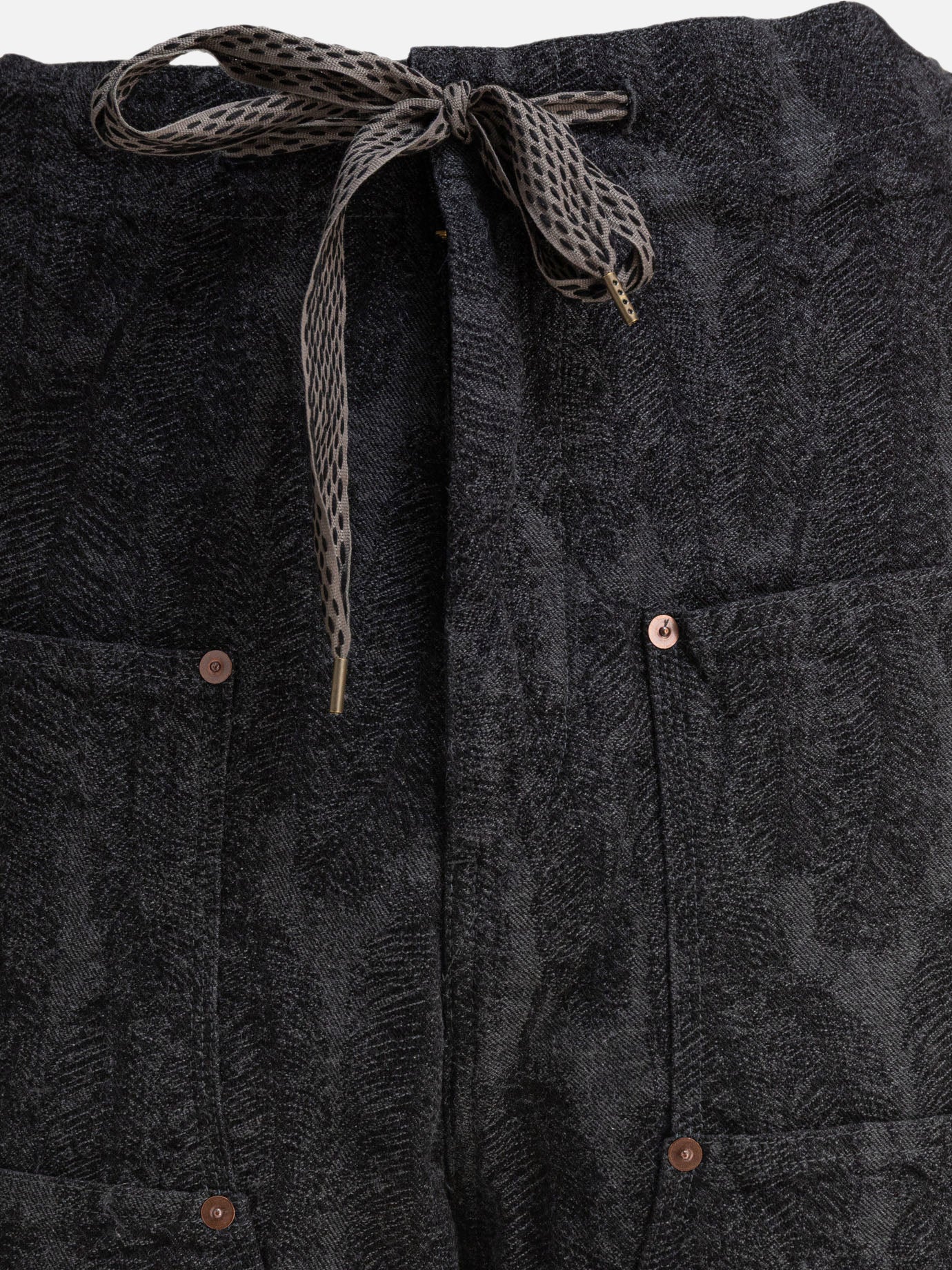 KAPITAL "Magpie" short Black