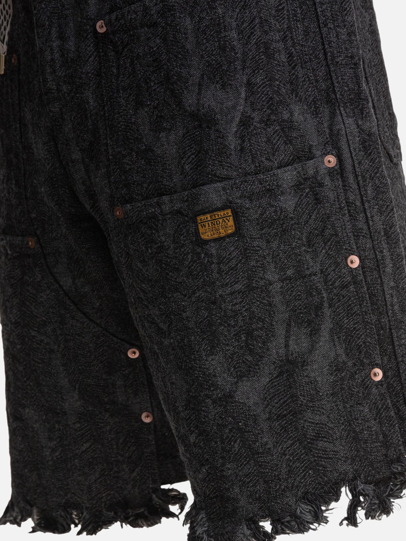 KAPITAL &quot;Magpie&quot; short 12247743_2 Black thumbnail_4