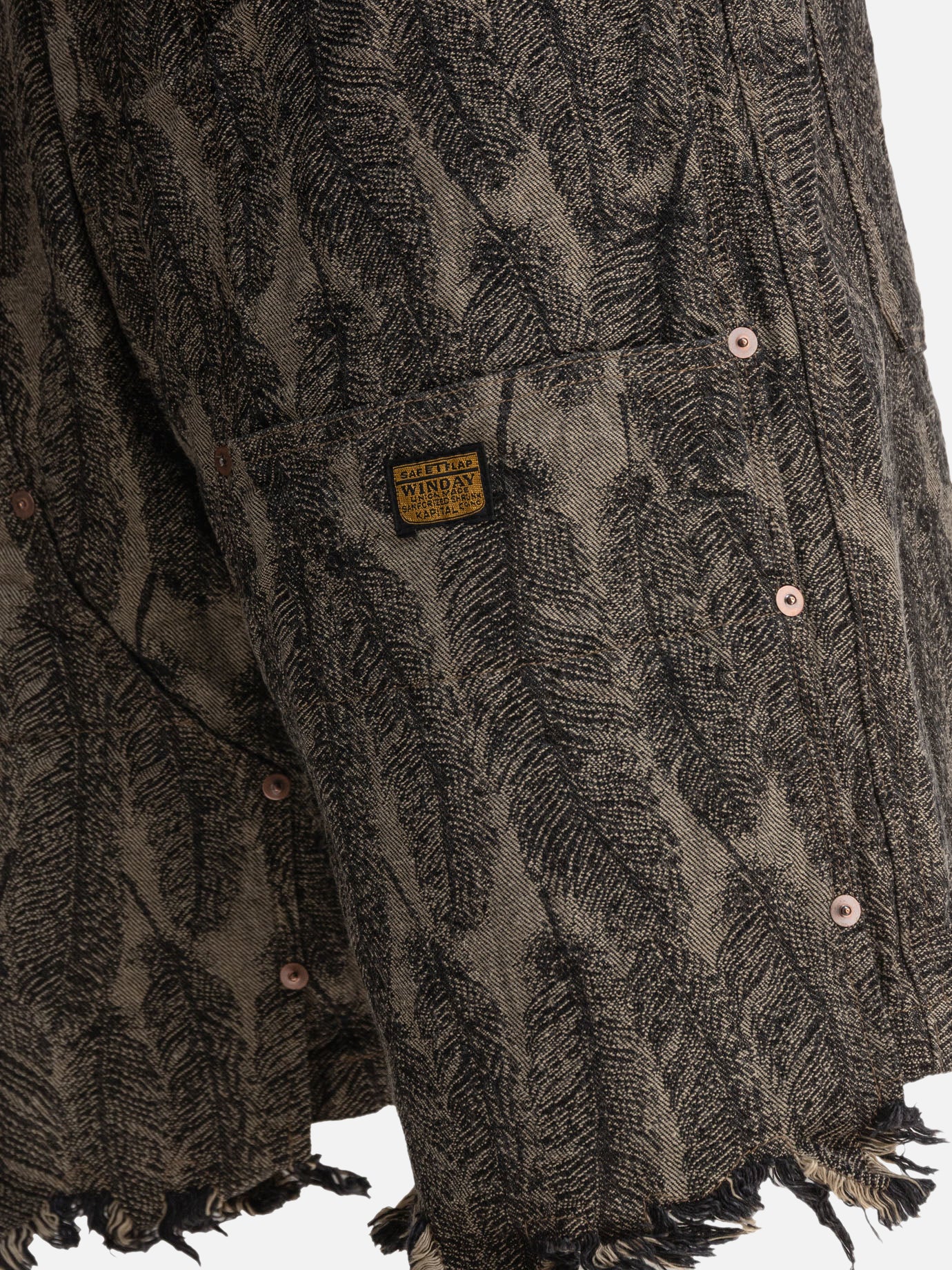 KAPITAL "Magpie" short Beige