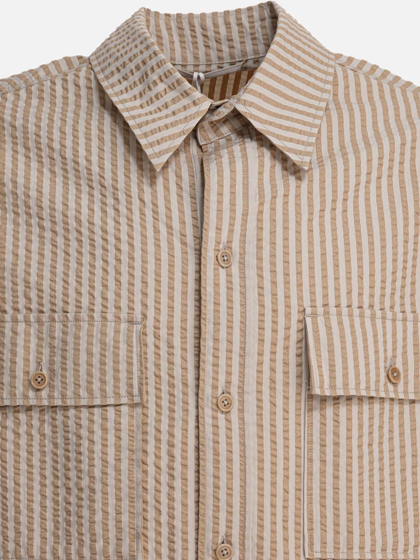Overshirt jackets Striped  Beige - Kaptain Sunshine Men | PDP | VIETTI Online Store | thumbnail_3
