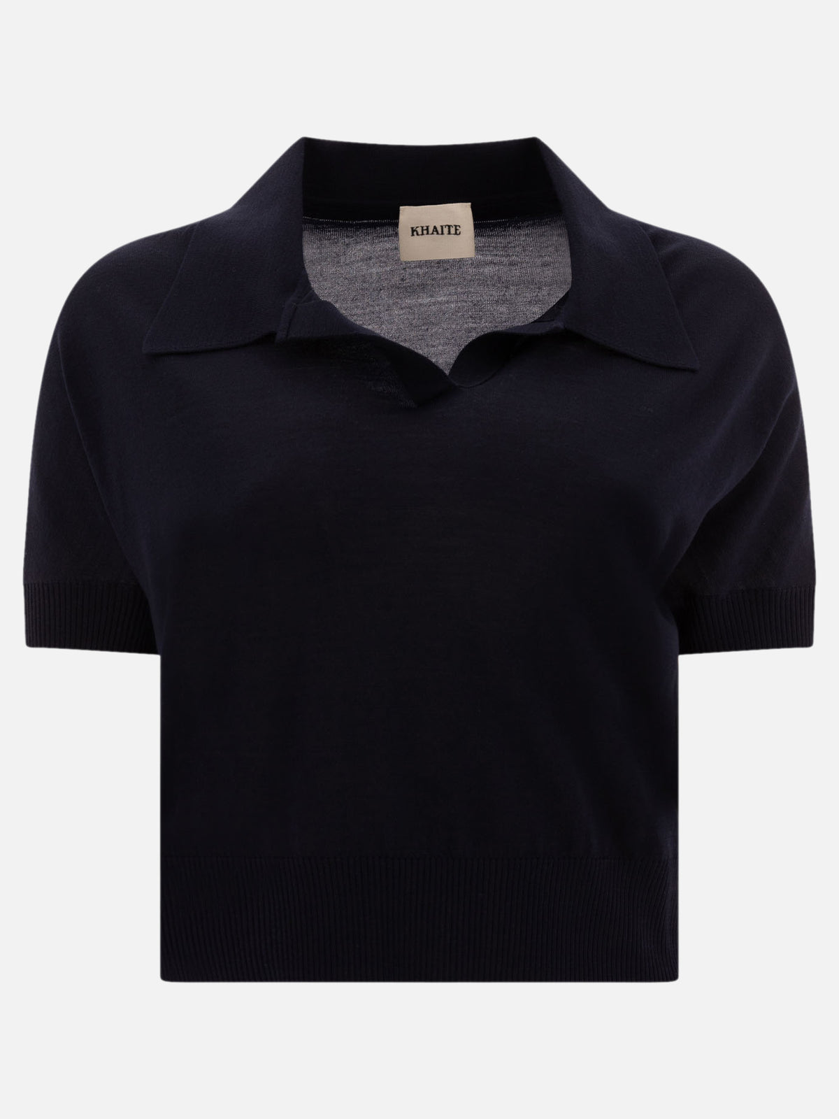 Khaite Cropped polo Blue