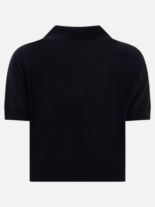 Khaite Cropped polo 17796152_S Blue 2