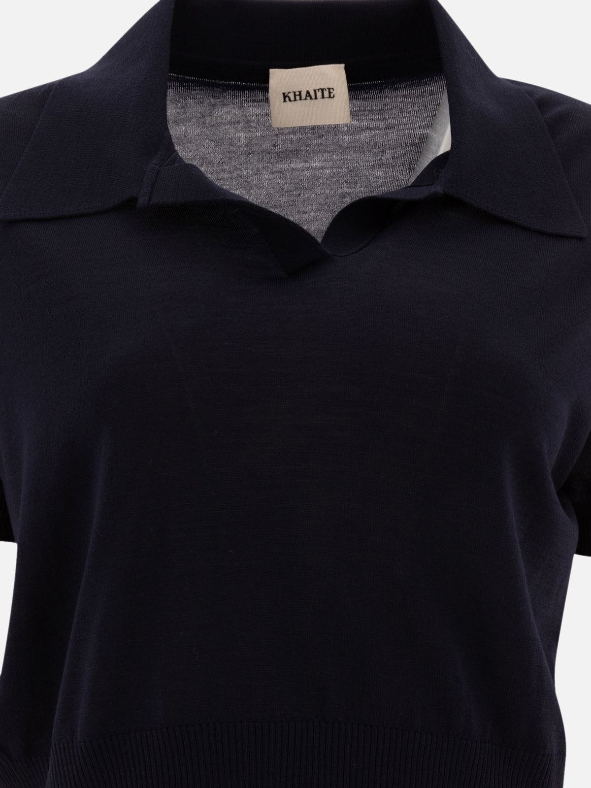 Khaite Cropped polo Blue - VIETTI