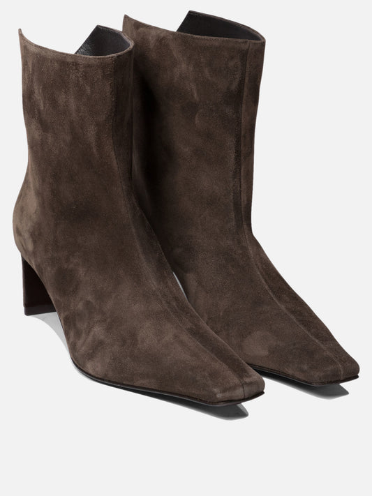 Khaite "Ona" ankle boots 55mm 14727796_37 Brown 2