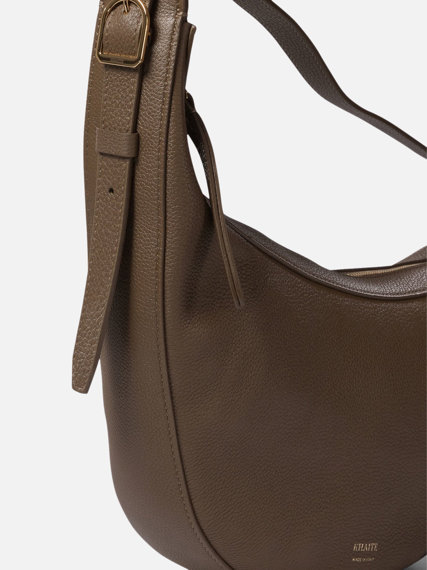 【KHAITE】Augustina Small' crossbody bag H6016914200 Small Augustina Crossbody Bag in Black Pebbled Leather – KHAITE