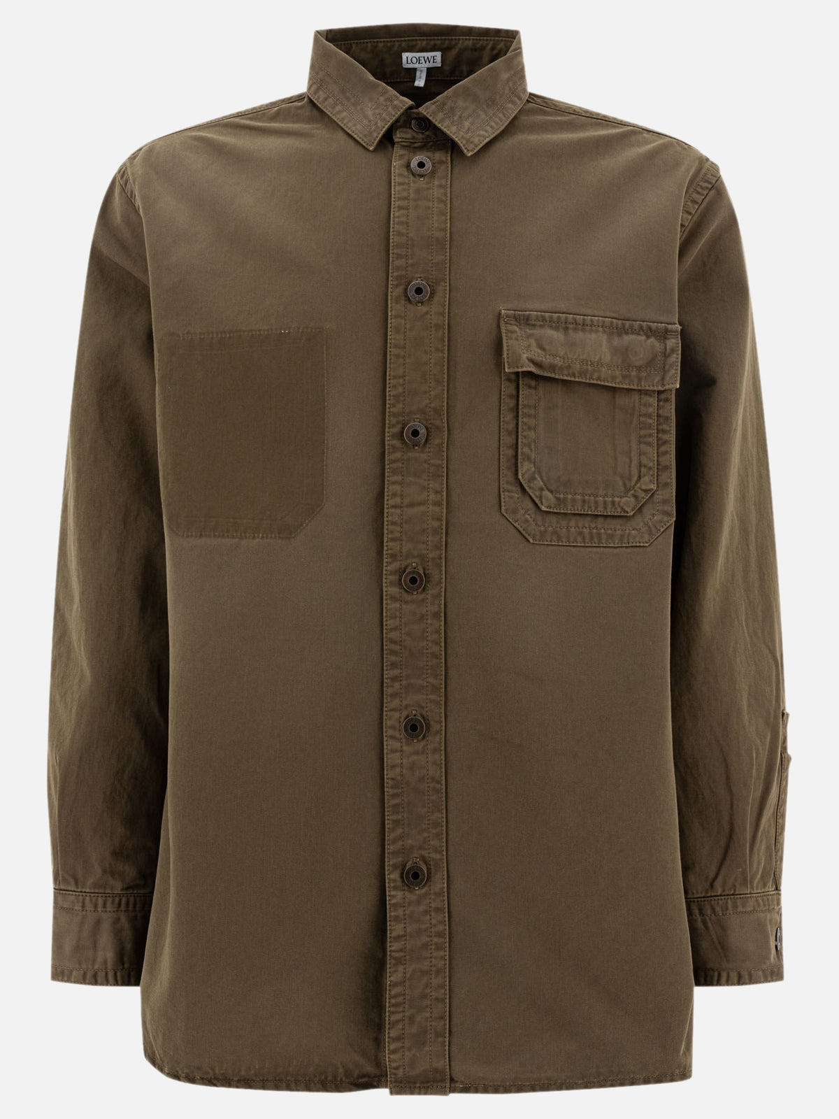 Loewe Cotton overshirt jacket Green