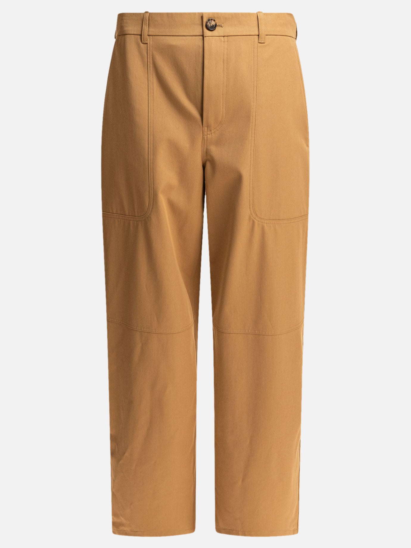 Loewe Pantaloni cargo in cotone e seta 19730550_48 Beige thumbnail_1