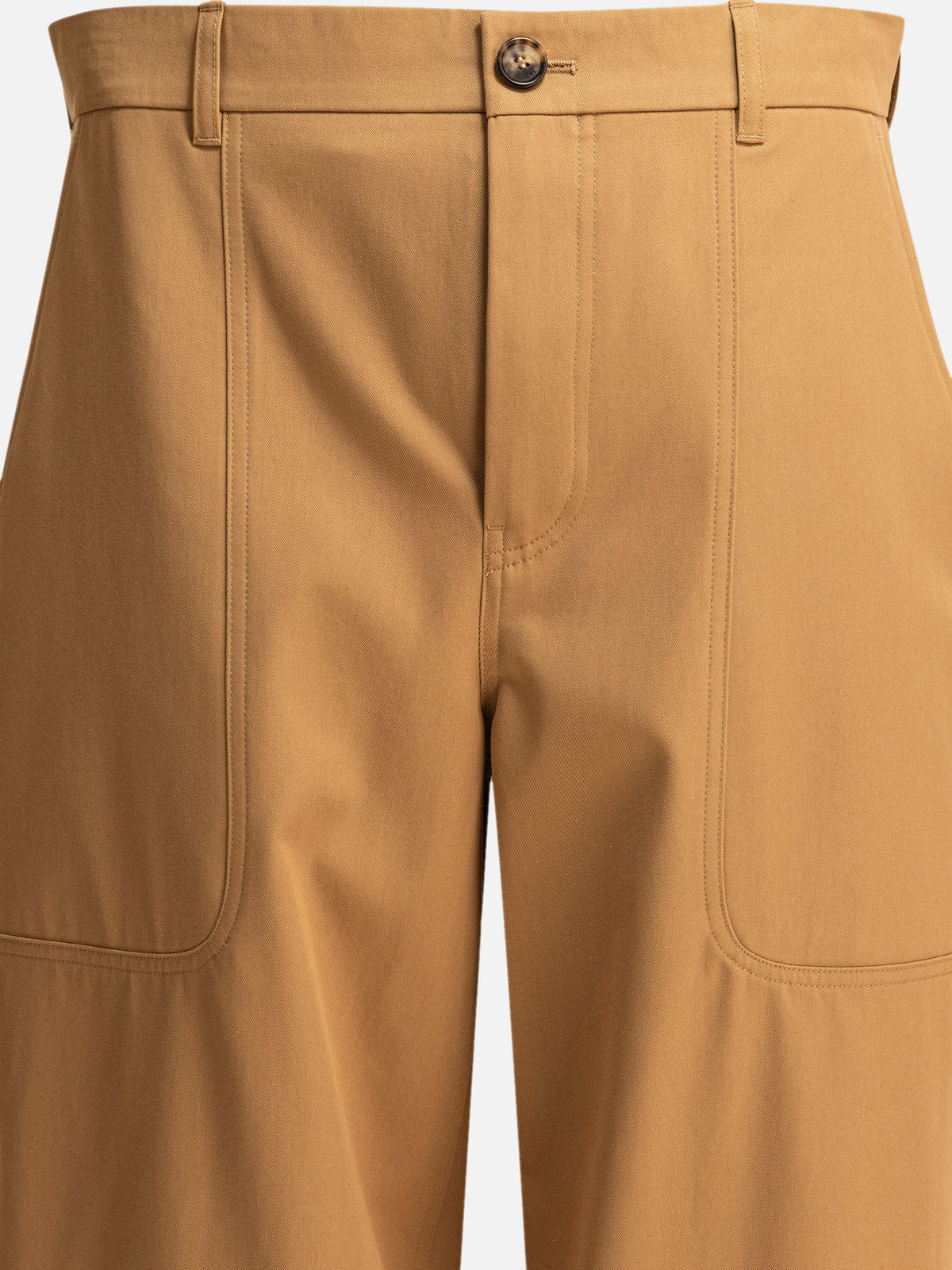Loewe Cotton and silk cargo trousers Beige - VIETTI
