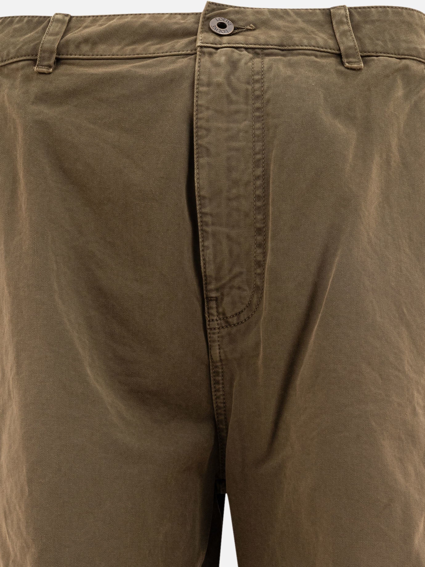 Loewe Cotton cargo shorts Green - Men | VIETTI Online Store