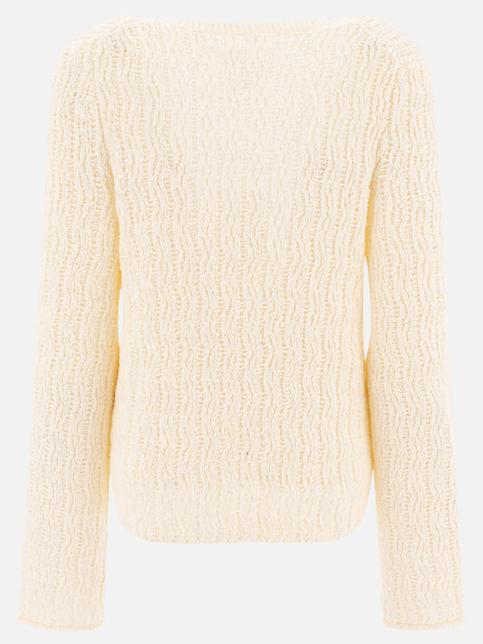 Maglioni scollo a V Textured knit  Bianco - Loulou Studio Donna | PLP | VIETTI Online Store | 2
