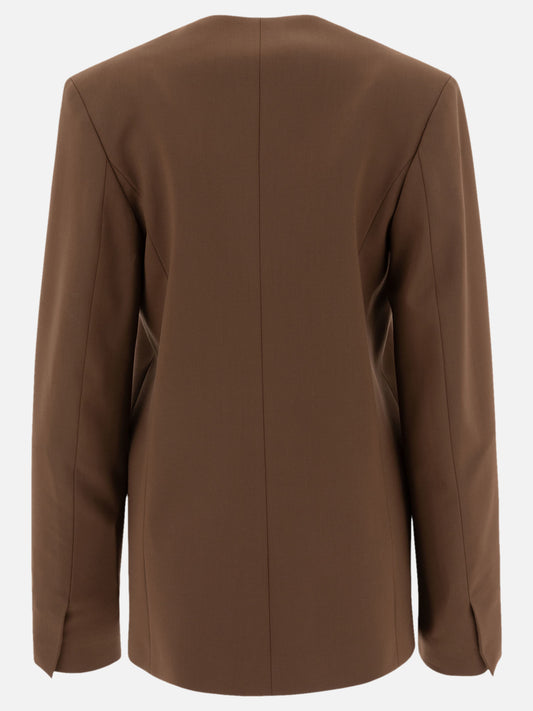 Blazer Solid colour  Marrone - Loulou Studio Donna | PDP | VIETTI Online Store | 2
