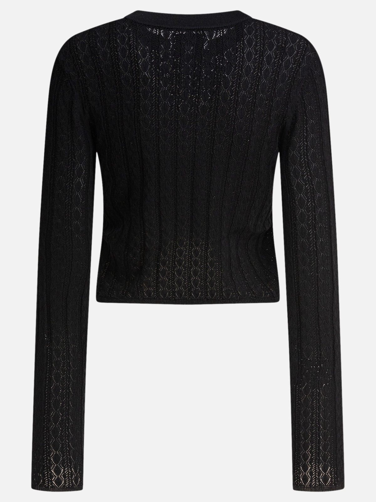 Loulou Studio "Tinos" Crew-neck sweater Black - VIETTI