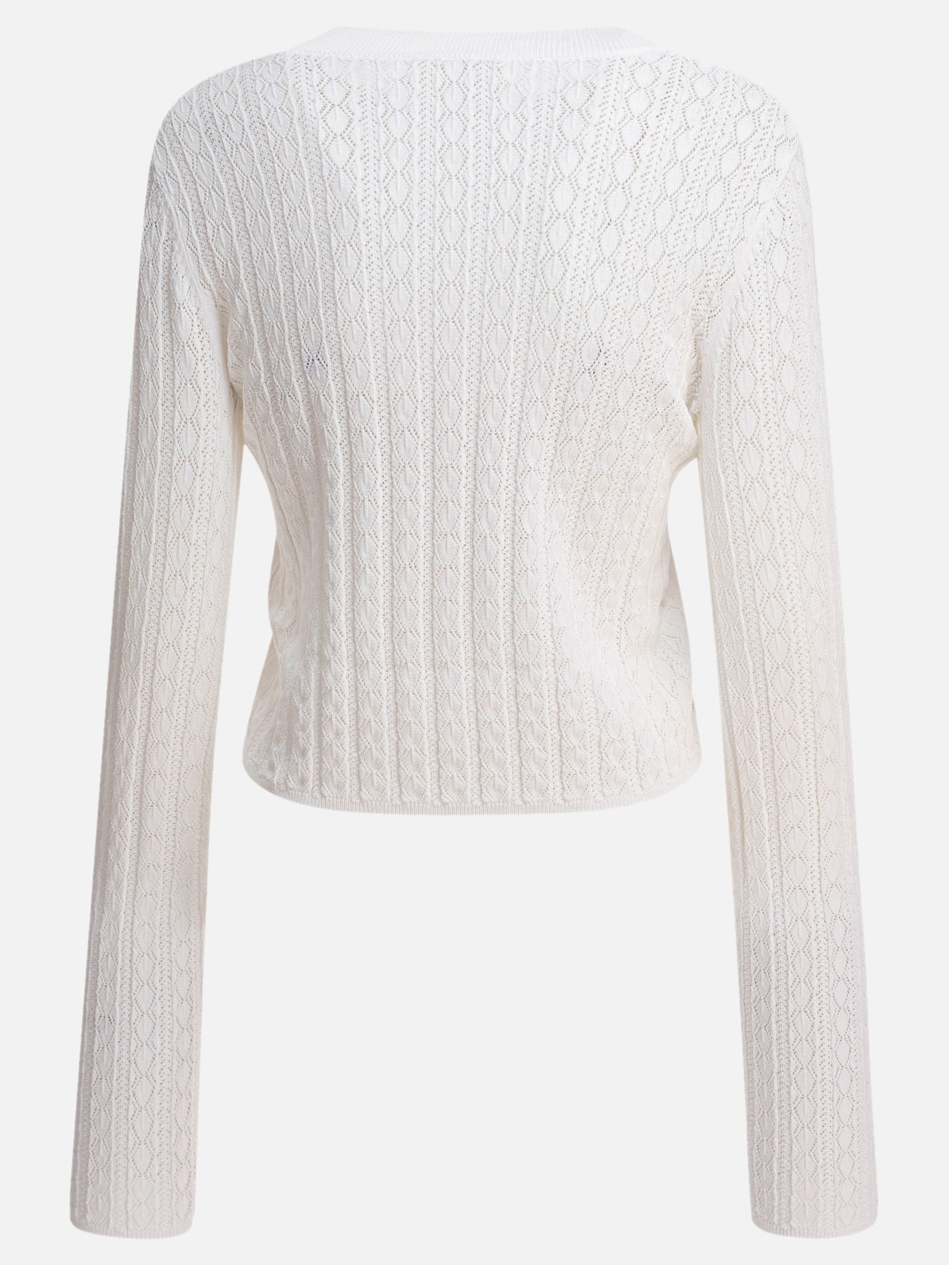 Maglioni girocollo Textured knit  Bianco - Loulou Studio Donna | PDP | VIETTI Online Store | Zoom-Modal_2
