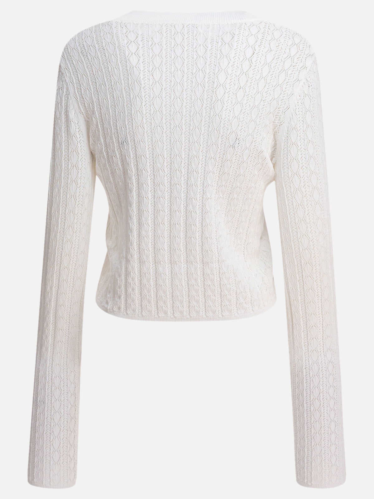 Loulou Studio "Tinos" cashmere crewneck sweater White - VIETTI