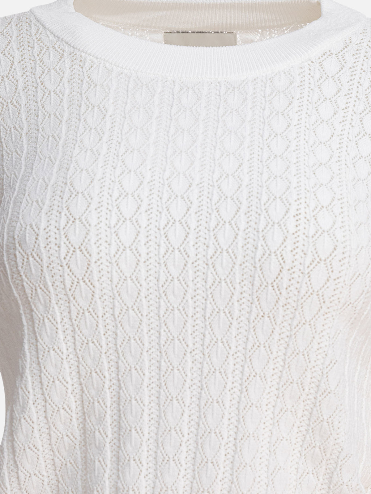 Loulou Studio "Tinos" cashmere crewneck sweater White - VIETTI