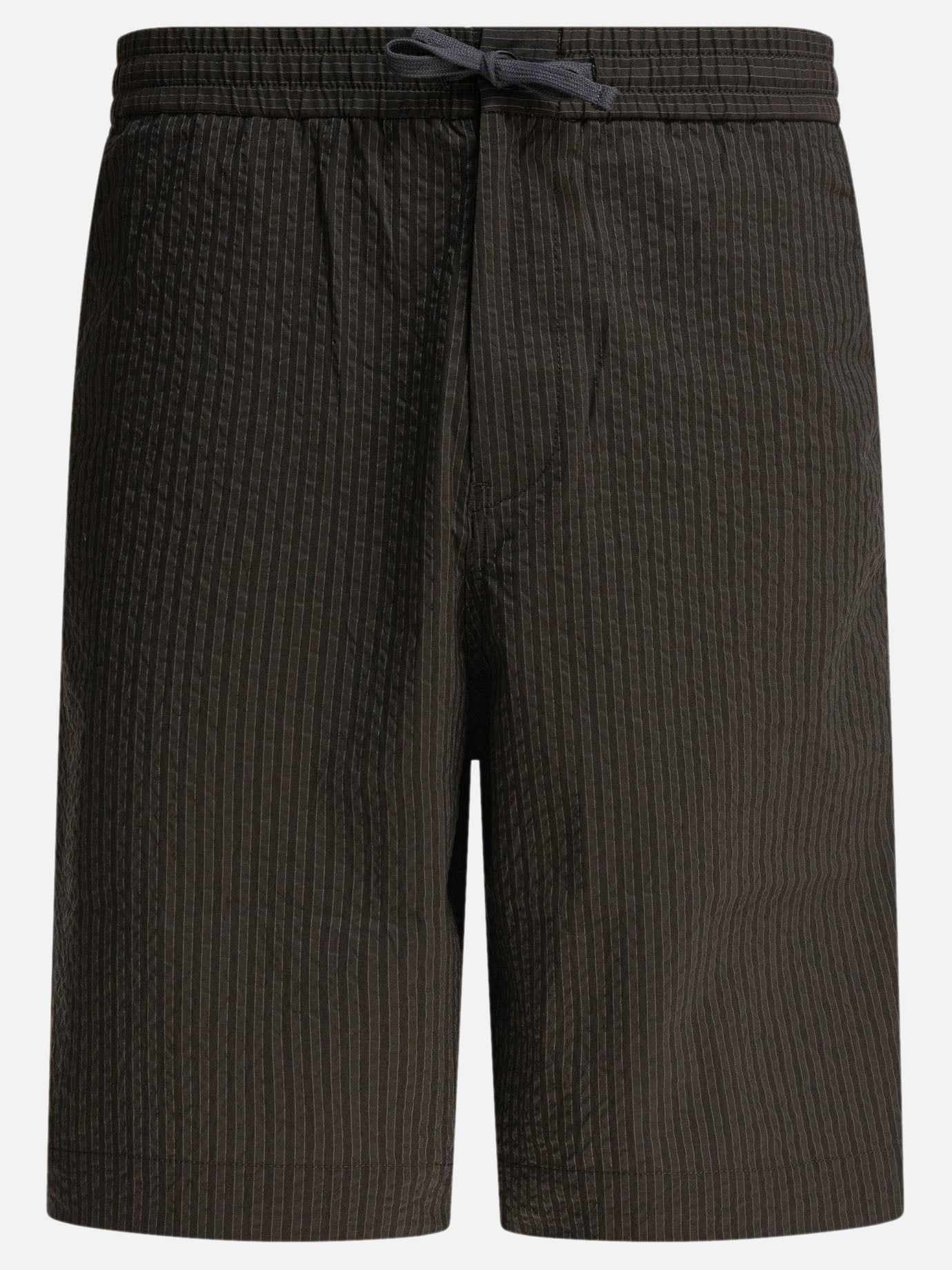 Short con lacci Striped  Verde - Maison Kitsuné Uomo | PDP | VIETTI Online Store | Zoom-Modal
