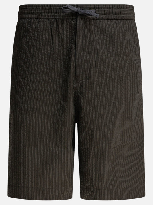 Short con lacci Striped  Verde - Maison Kitsuné Uomo | PDP | VIETTI Online Store 
