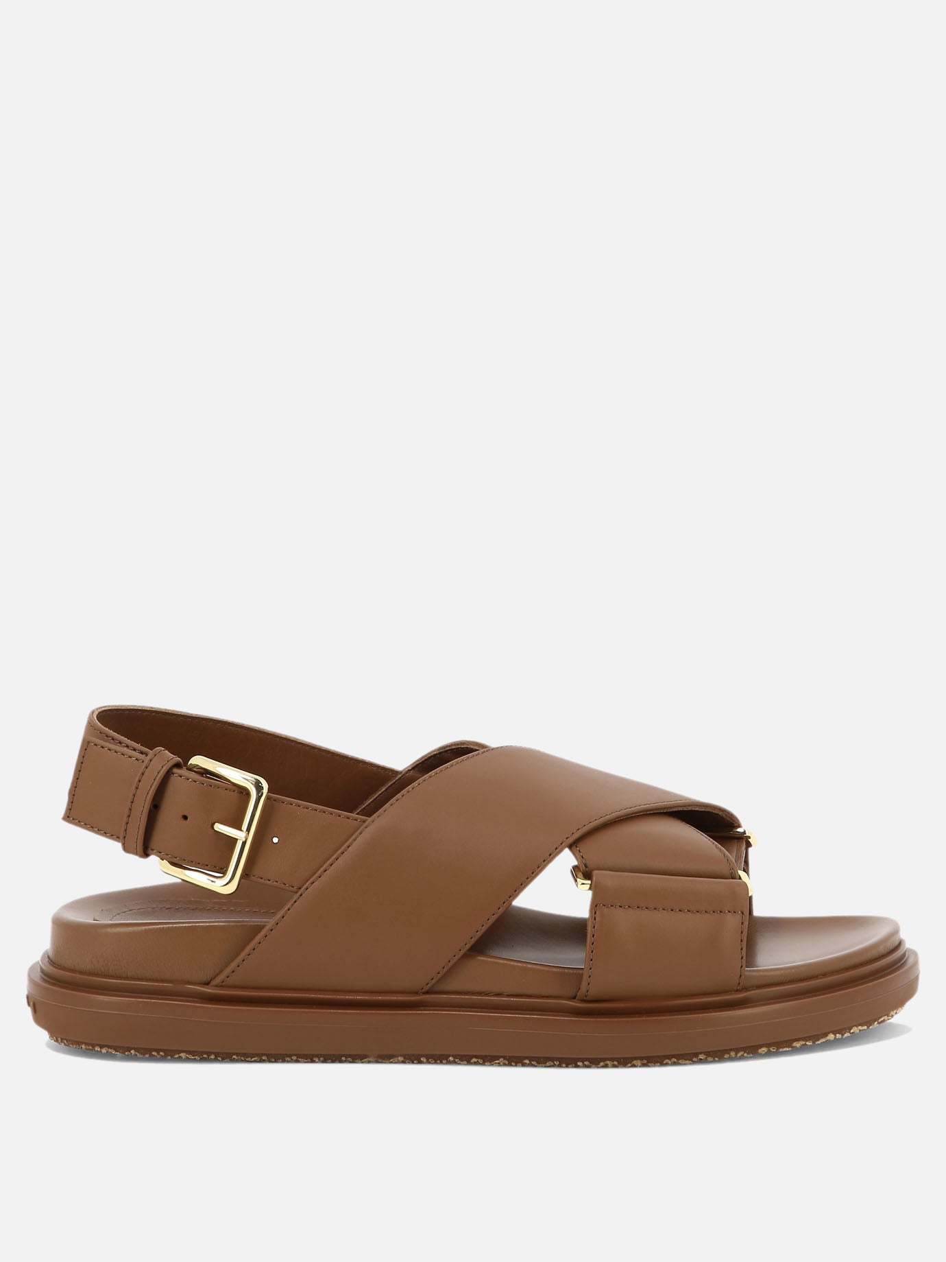 Sandali bassi 100% leather - 100% rubber  Marrone - Marni Donna | PDP | VIETTI Online Store | thumbnail