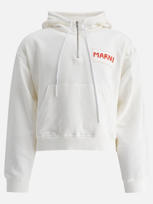 Marni Felpa con logo Marni 18449438_48 White 1